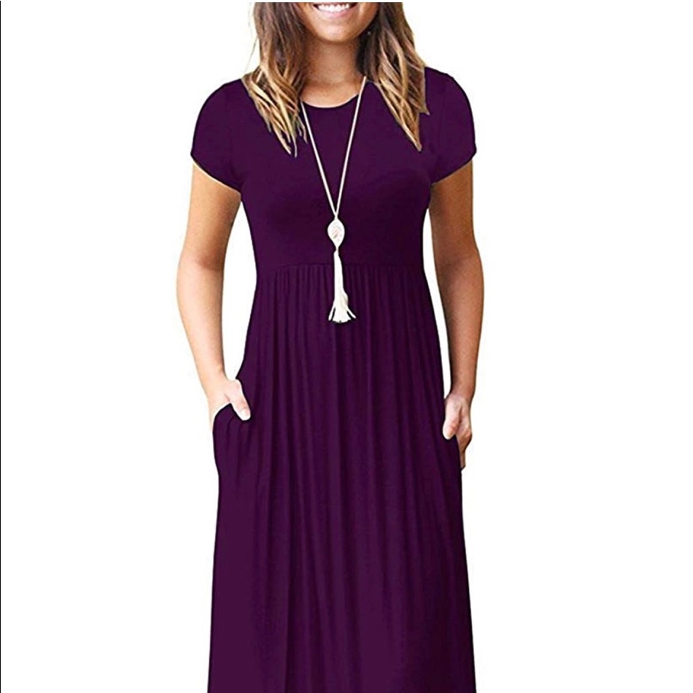 Auselily long MAXI DRESS with pockets